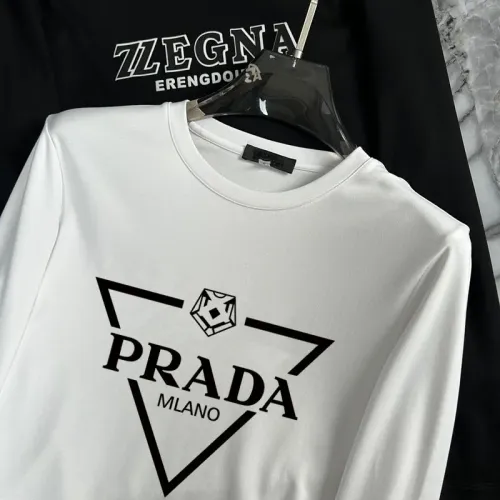 Replica Prada T-Shirts Long Sleeved For Unisex #1403499 $34.00 USD for Wholesale