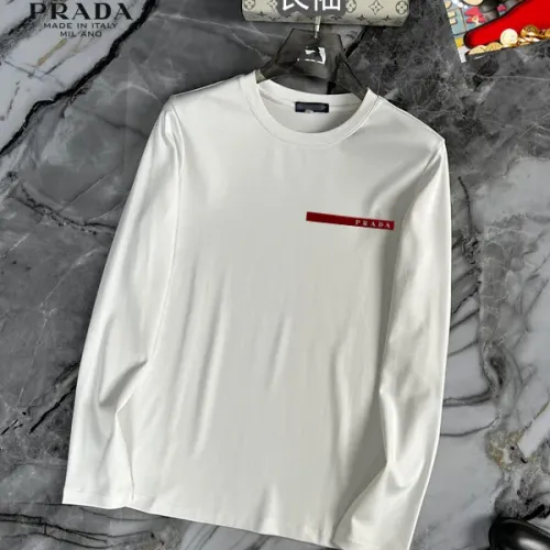 Prada T-Shirts Long Sleeved For Unisex #1403501 $34.00 USD, Wholesale Replica Prada T-Shirts
