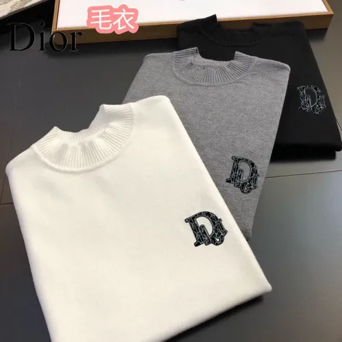 Replica Christian Dior Sweaters Long Sleeved For Men #1403582 $42.00 USD for Wholesale