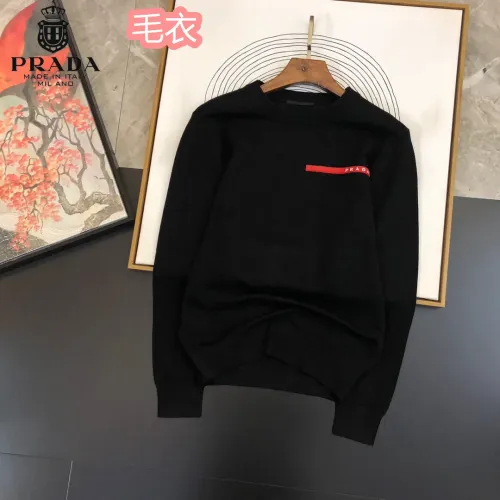 Prada Sweaters Long Sleeved For Men #1403590 $42.00 USD, Wholesale Replica Prada Sweaters