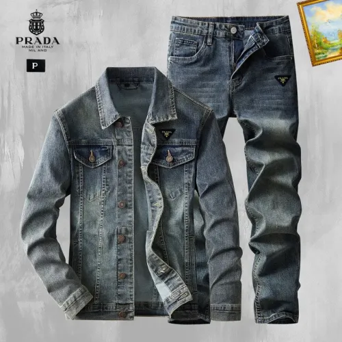 Prada Tracksuits Long Sleeved For Men #1403854 $100.00 USD, Wholesale Replica Prada Tracksuits