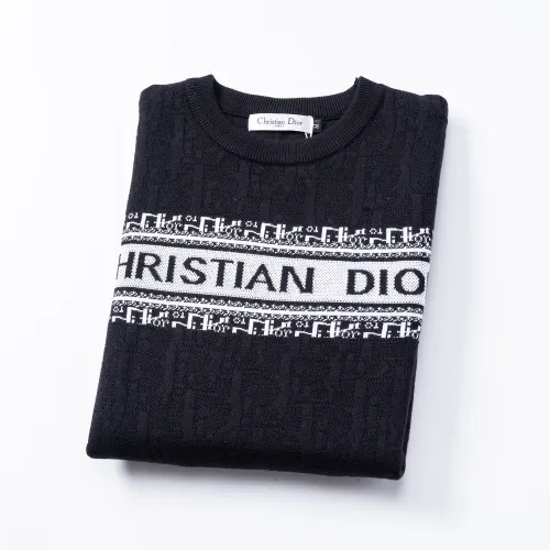 Replica Christian Dior Sweaters Long Sleeved For Men #1403996 $45.00 USD for Wholesale
