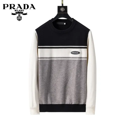 Prada Sweaters Long Sleeved For Men #1404009 $45.00 USD, Wholesale Replica Prada Sweaters