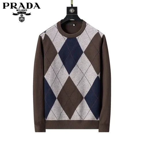 Prada Sweaters Long Sleeved For Men #1404012 $45.00 USD, Wholesale Replica Prada Sweaters