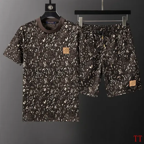 Louis Vuitton LV Tracksuits Short Sleeved For Men #1404054 $60.00 USD, Wholesale Replica Louis Vuitton LV Tracksuits