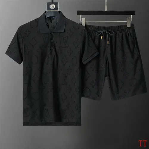 Louis Vuitton LV Tracksuits Short Sleeved For Men #1404066 $68.00 USD, Wholesale Replica Louis Vuitton LV Tracksuits