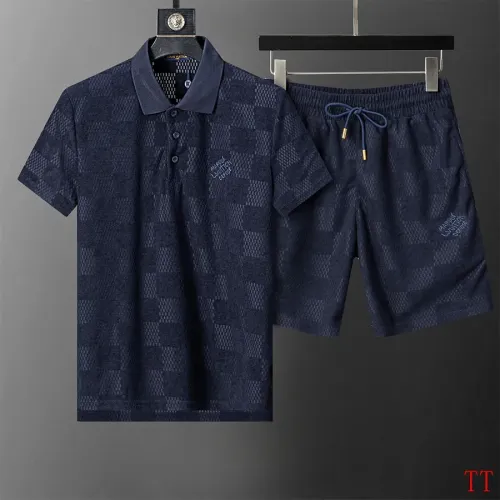 Louis Vuitton LV Tracksuits Short Sleeved For Men #1404073 $68.00 USD, Wholesale Replica Louis Vuitton LV Tracksuits