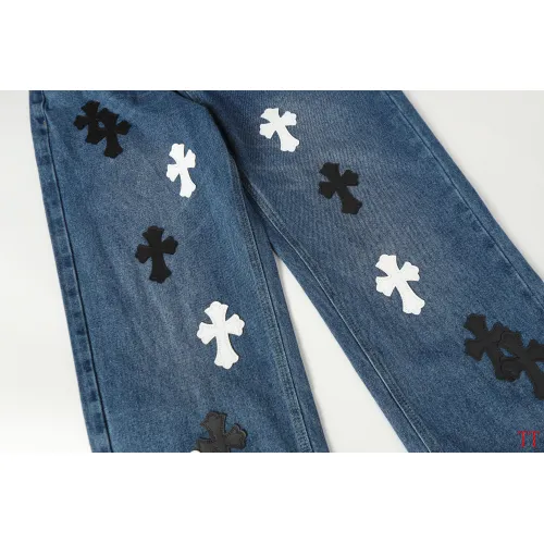 Replica Chrome Hearts Jeans For Men #1404165 $60.00 USD for Wholesale
