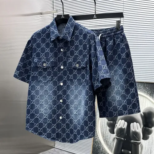 Gucci Tracksuits Short Sleeved For Men #1404302 $82.00 USD, Wholesale Replica Gucci Tracksuits