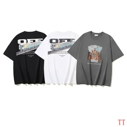 Replica Off-White T-Shirts Short Sleeved For Unisex #1404504 $32.00 USD for Wholesale