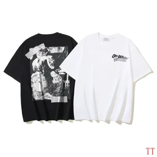 Replica Off-White T-Shirts Short Sleeved For Unisex #1404508 $29.00 USD for Wholesale