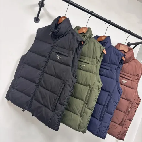 Replica Prada Down Feather Coat Sleeveless For Men #1404780 $155.00 USD for Wholesale