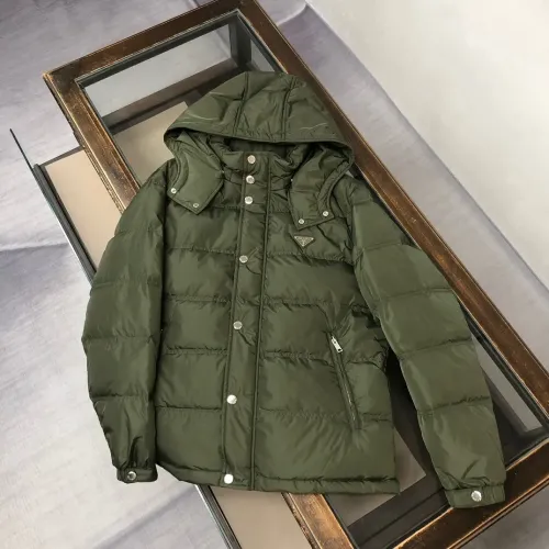 Prada Down Feather Coat Long Sleeved For Men #1404795 $195.00 USD, Wholesale Replica Prada Down Feather Coat