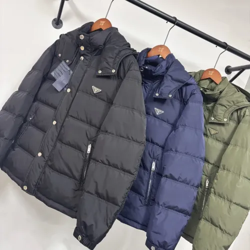 Replica Prada Down Feather Coat Long Sleeved For Men #1404795 $195.00 USD for Wholesale