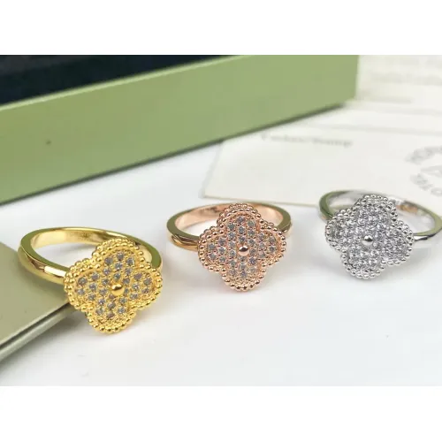 Replica Van Cleef & Arpels Rings In Rose Gold For Women #1406728 $23.00 USD for Wholesale
