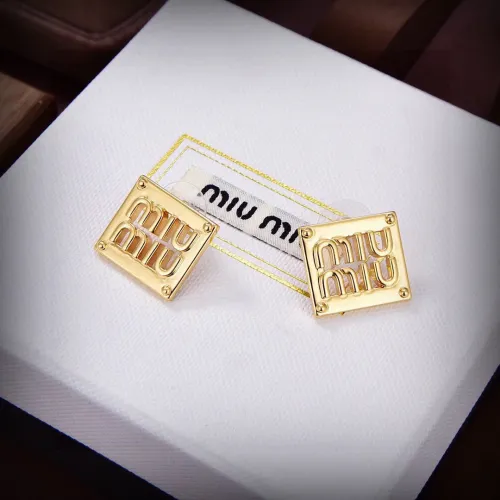 MIU MIU Earrings For Women #1406767 $25.00 USD, Wholesale Replica MIU MIU Earrings