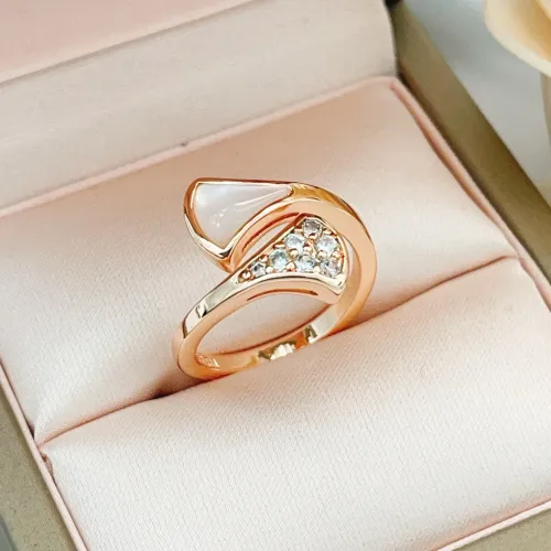 Bvlgari Rings In Rose Gold For Women #1406797 $25.00 USD, Wholesale Replica Bvlgari Rings