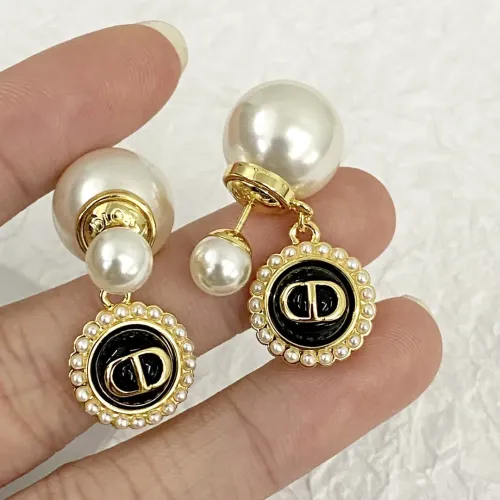 Replica Christian Dior Earrings For Women #1406972 $34.00 USD for Wholesale