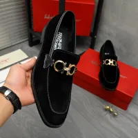 $80.00 USD Salvatore Ferragamo Leather Shoes For Men #1399136