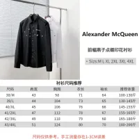$64.00 USD Alexander McQueen Shirts Long Sleeved For Men #1399631