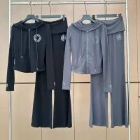 $102.00 USD Chrome Hearts Tracksuits Long Sleeved For Women #1400432