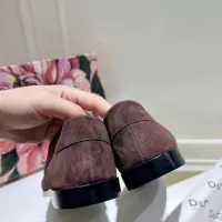 $118.00 USD Dolce & Gabbana D&G Leather Shoes For Women #1400754