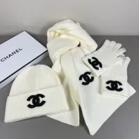 $52.00 USD Chanel Hat and Scarf and Glove Set #1401309