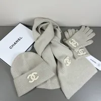 $52.00 USD Chanel Hat and Scarf and Glove Set #1401310