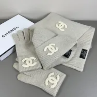 $52.00 USD Chanel Hat and Scarf and Glove Set #1401310