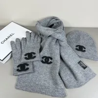$52.00 USD Chanel Hat and Scarf and Glove Set #1401312