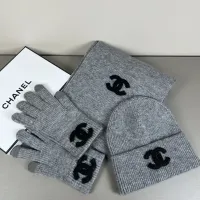 $52.00 USD Chanel Hat and Scarf and Glove Set #1401312