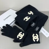 $52.00 USD Chanel Hat and Scarf and Glove Set #1401313
