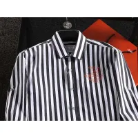 $40.00 USD Hermes Shirts Long Sleeved For Men #1402043