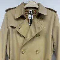 $205.00 USD Burberry Trench Coat Long Sleeved For Men #1403322
