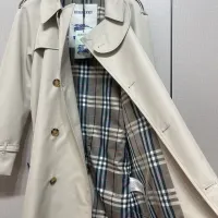 $202.00 USD Burberry Trench Coat Long Sleeved For Women #1403345
