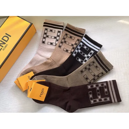 Replica Fendi Socks #1407349 $29.00 USD for Wholesale