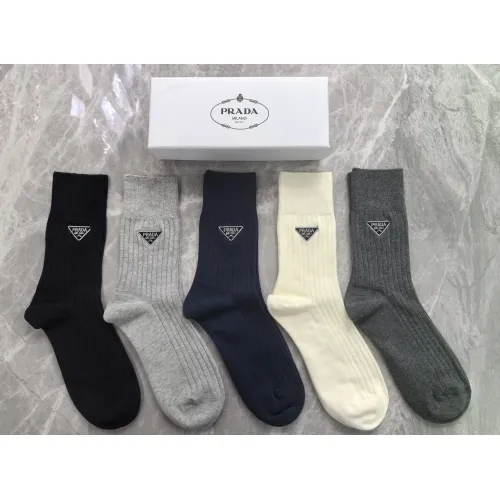 Prada Socks #1407352 $29.00 USD, Wholesale Replica Prada Socks