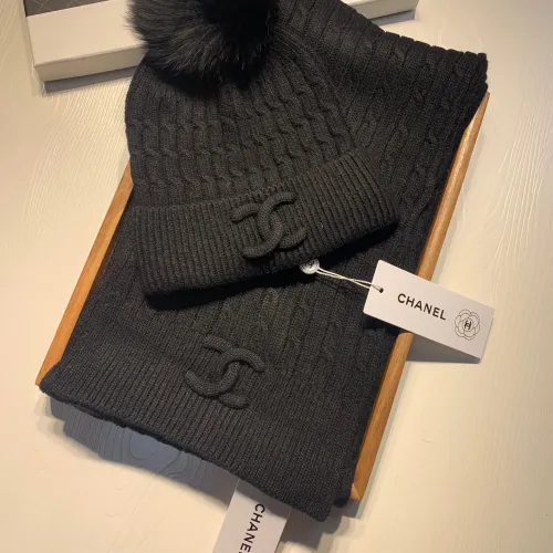 Chanel Hat and Scarf Set #1407452 $68.00 USD, Wholesale Replica Chanel Hat and Scarf and Glove Set