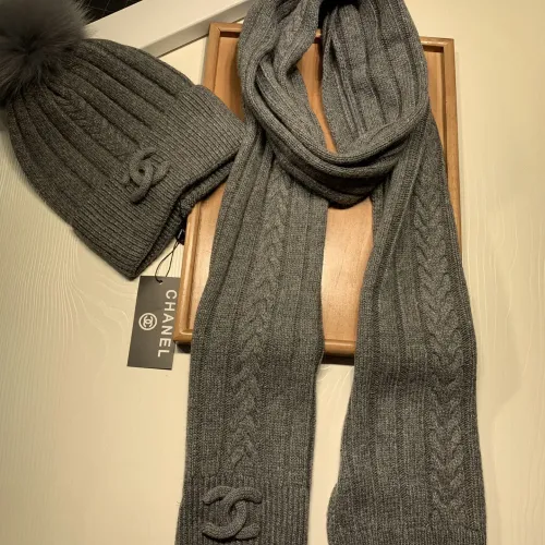 Replica Chanel Hat and Scarf Set #1407458 $64.00 USD for Wholesale
