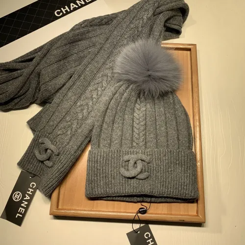 Replica Chanel Hat and Scarf Set #1407458 $64.00 USD for Wholesale