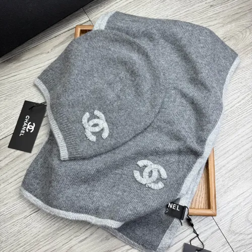 Chanel Hat and Scarf Set #1407480 $52.00 USD, Wholesale Replica Chanel Hat and Scarf and Glove Set