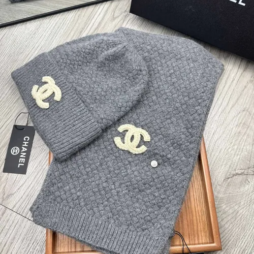 Chanel Hat and Scarf Set #1407497 $52.00 USD, Wholesale Replica Chanel Hat and Scarf and Glove Set