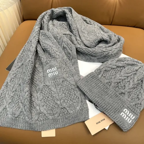 Replica MIU MIU Hat and Scarf Set #1407501 $64.00 USD for Wholesale