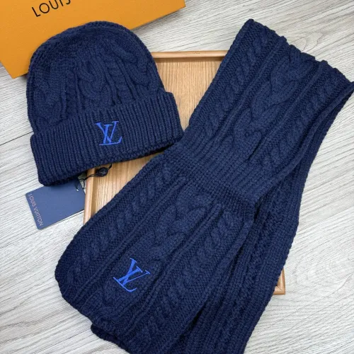 Louis Vuitton LV Hat and Scarf Set #1407583 $52.00 USD, Wholesale Replica Louis Vuitton LV Hat and Scarf and Glove Set