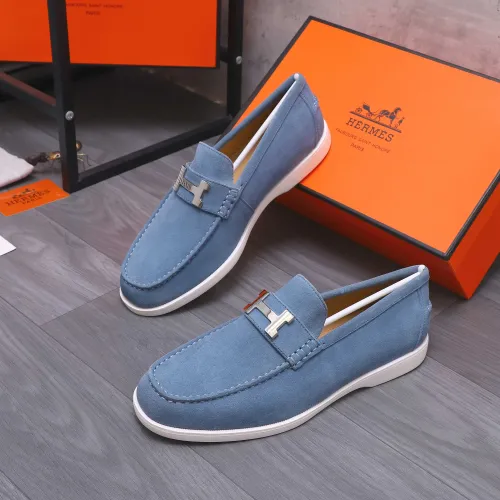Hermes Leather Shoes For Men #1407761 $102.00 USD, Wholesale Replica Hermes Leather Shoes