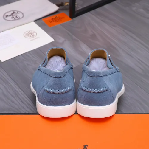 Replica Hermes Leather Shoes For Men #1407761 $102.00 USD for Wholesale