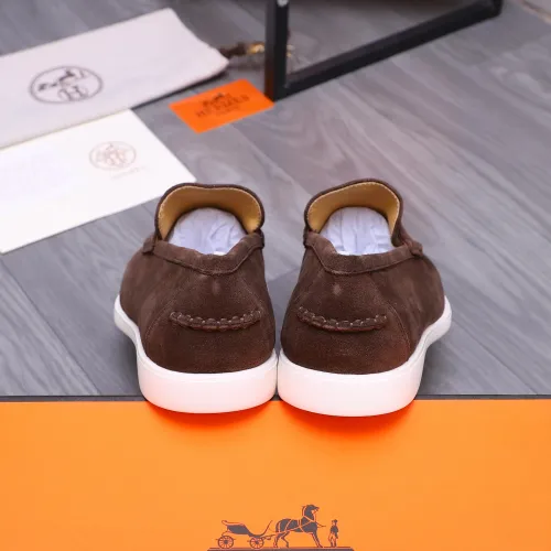 Replica Hermes Leather Shoes For Men #1407763 $102.00 USD for Wholesale