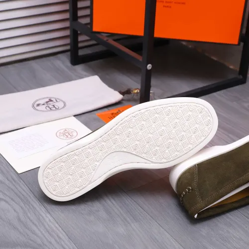 Replica Hermes Leather Shoes For Men #1407764 $102.00 USD for Wholesale