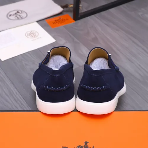 Replica Hermes Leather Shoes For Men #1407765 $102.00 USD for Wholesale