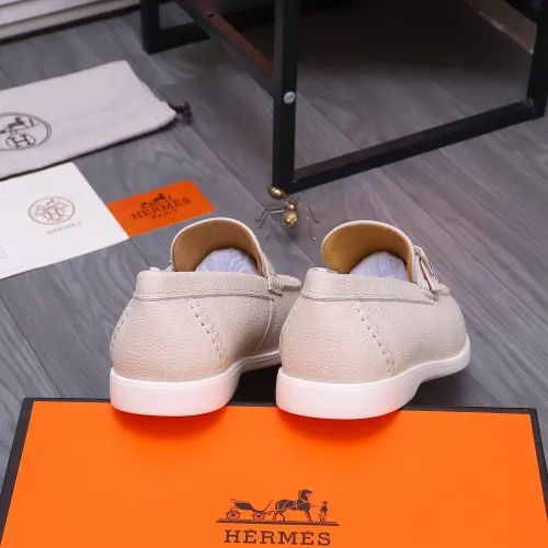 Replica Hermes Leather Shoes For Men #1407767 $102.00 USD for Wholesale